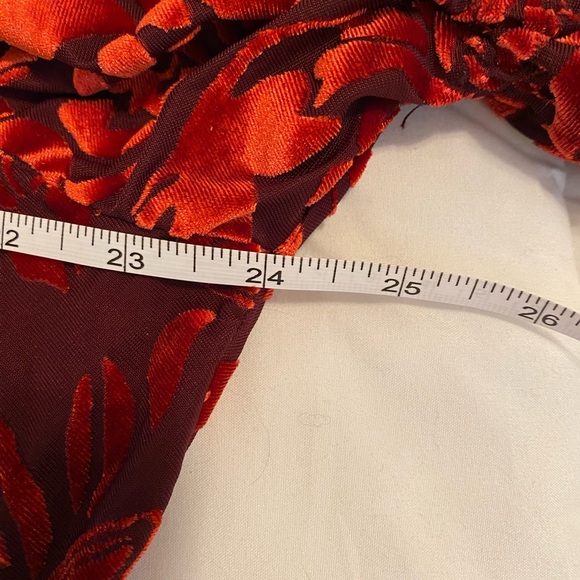 Free People Red Floral Blouse - Picture 4 of 10